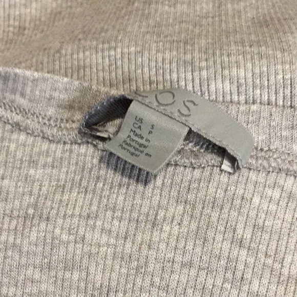 Sold NWOT. COS Grey Ribbed Long Sleeve - Picture 7 of 7